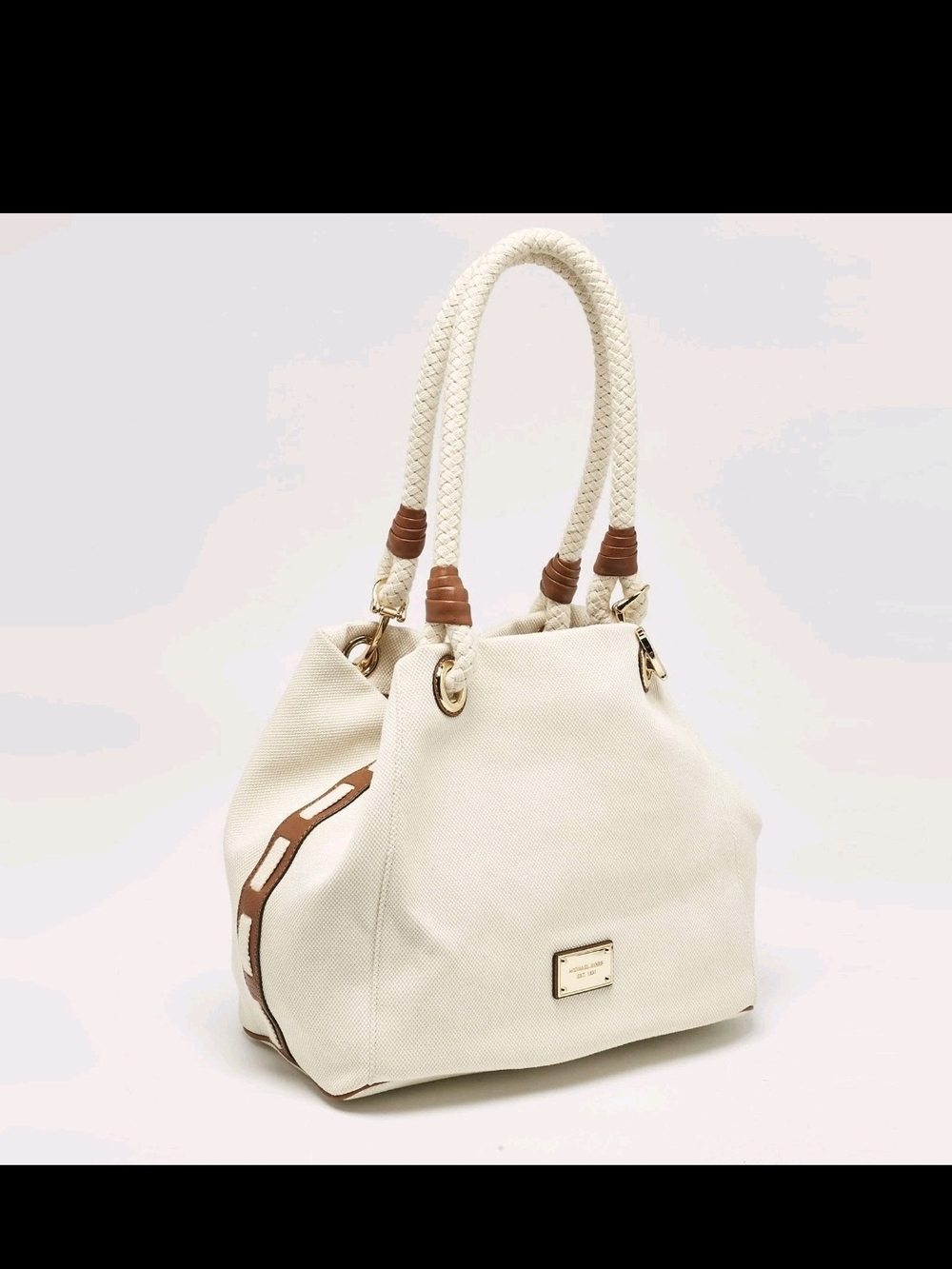 ❗️MICHAEL KORKS MARINA shoulder Tote Bag with Braided Handles ❗️ - Picture 10 of 15